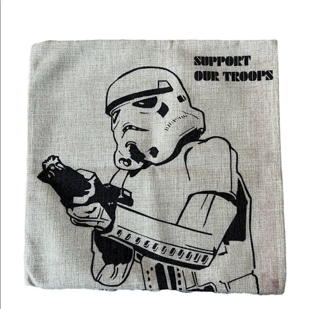 Star Wars Linen Screen Print Pillow Cover